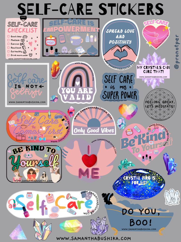 Self Care Stickers