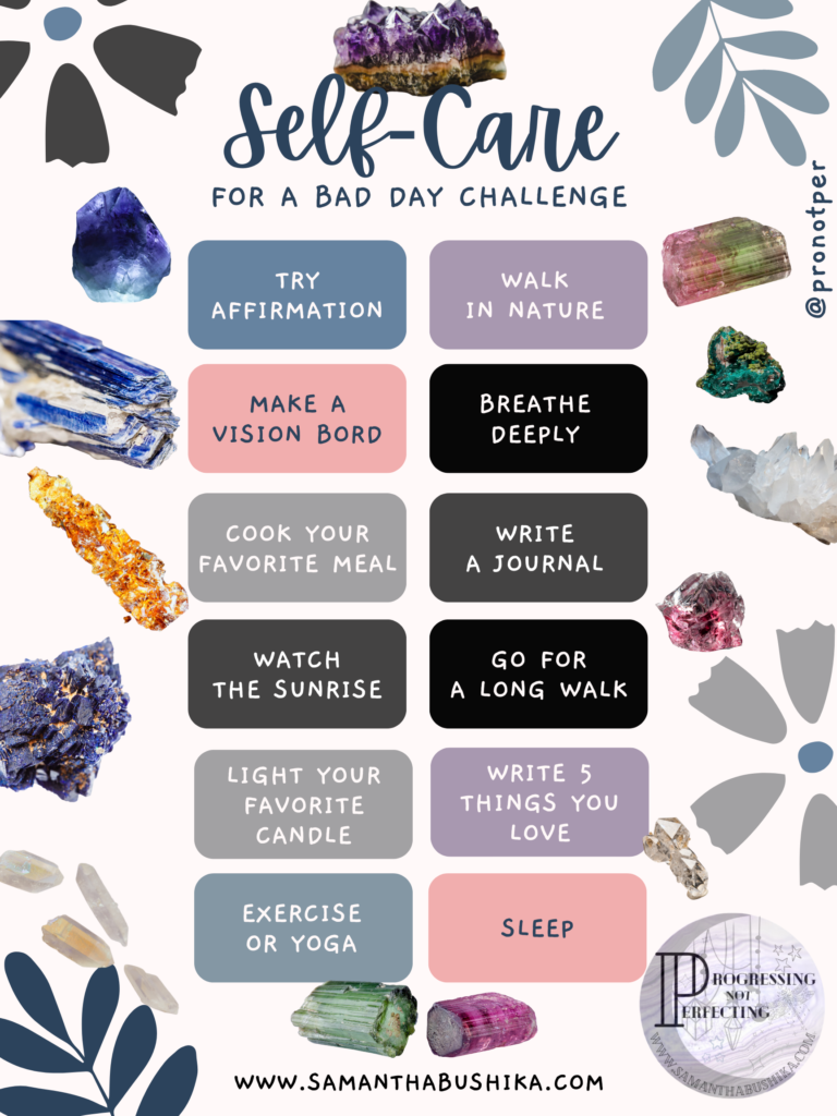 Self Care Challenge worksheet image