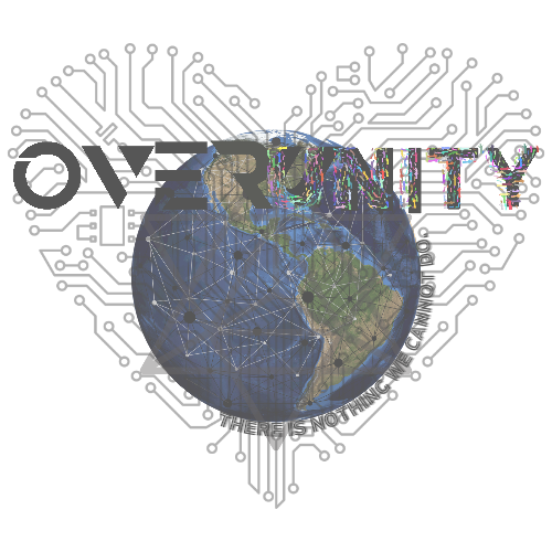 Over Unity T shirt emblem made by founder