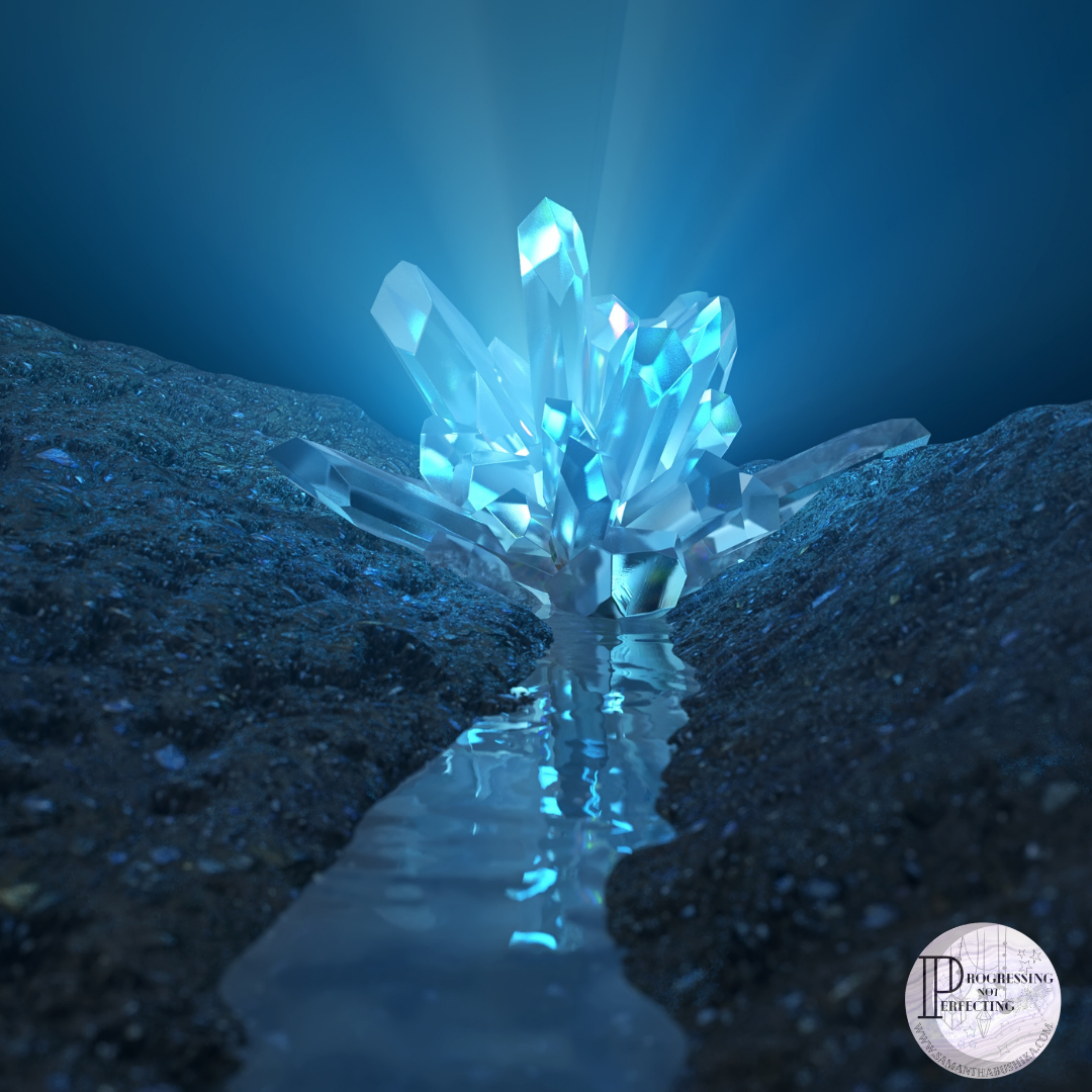 crystals in ravine