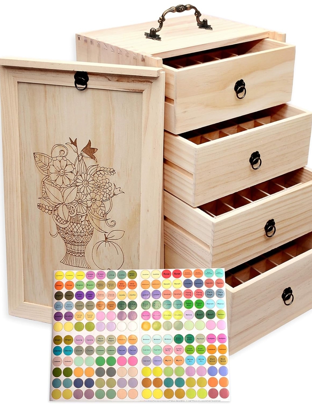 Essential Oil Storage for 96 Bottles