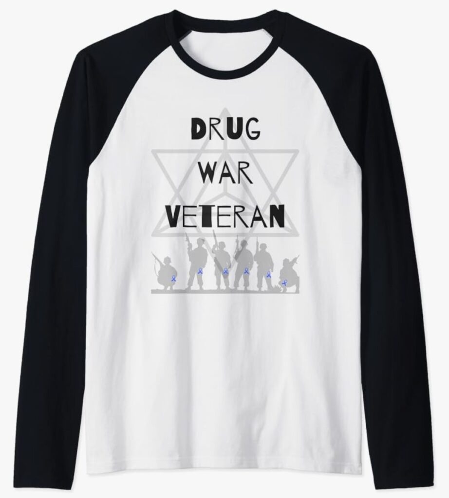 Drug War Veteran Merch Raglan Long Sleeve T Shirt