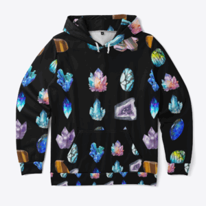 Crystal Craze All Over Crystal Print Hoodie