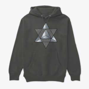 Merkabah Hoodie Empress Card Tarot Cropped Hoodie