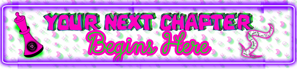 your next chapter banner